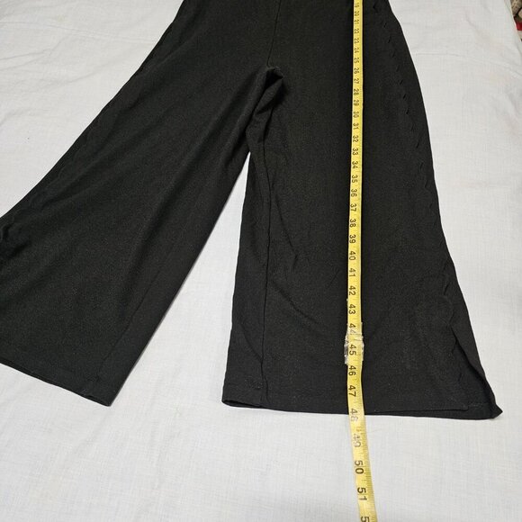 Anthropologie The Essential Freya Scalloped Layered Jumpsuit, Women Size 4 Black - Picture 10 of 15